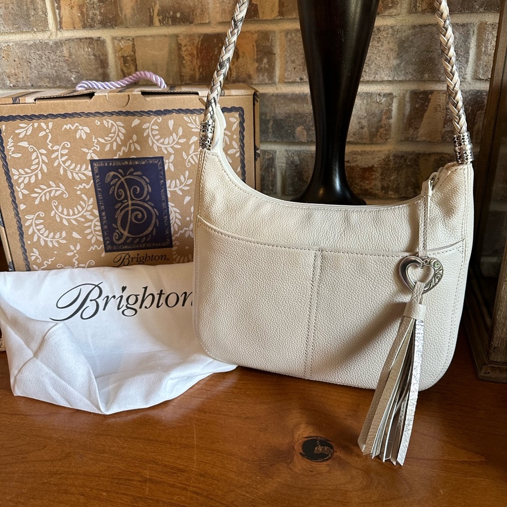 Brighton Barbados crossbody- Pearl/Metallic Accents